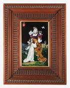 Ernest Blancher (French, 1855-1935),a Limoges enamel panel on copper