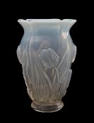 A Barolac opalescent glass vase