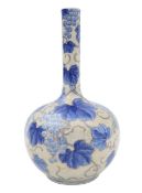 A Japanese porcelain bottle vase,