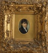 A portrait miniature on ivory of a gentleman,