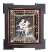 Paul Soyer (French, 1823-1903), an enamel panel on copper