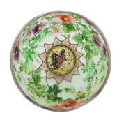 A Japanese cloisonné enamel and plique à jour bowl