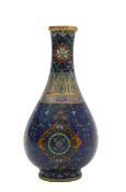 A Japanese cloisonné vase