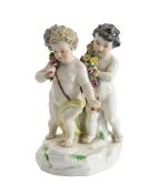 A Meissen porcelain figure group
