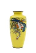 A Japanese cloisonné enamel vase