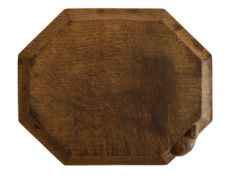 Workshop of Robert 'Mouseman' Thompson, a carved oak breadboard