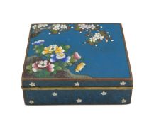 A Japanese cloisonné enamel box