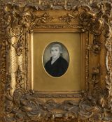 A portrait miniature on ivory of a gentleman