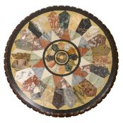 A specimen marble table