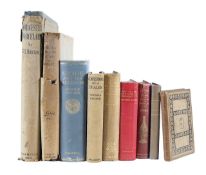 A collection of antique porcelain and glass reference books