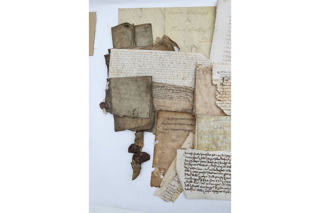A collection of early vellum documents - Image 2 of 16