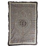An Ottoman metallic thread embroidered shawl