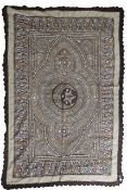 An Ottoman metallic thread embroidered shawl