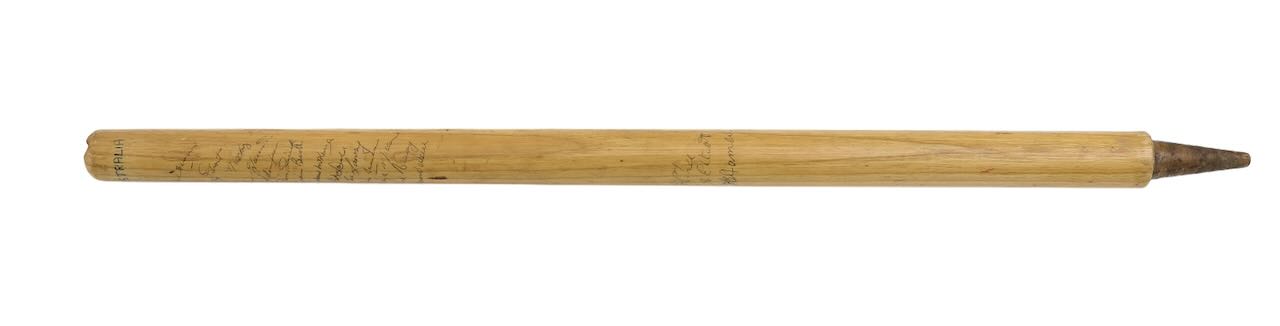 Australian Cricket Interest: a signed stump 1961 Ashes tour