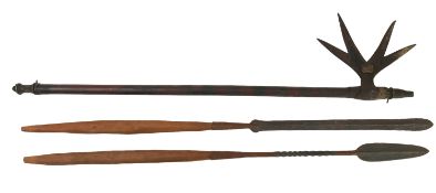 Two African Zulu spears
