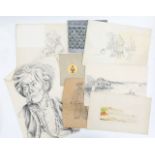 A collection of Victorian and later sketches and watercolours