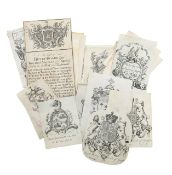 A collection of book ownership plates (ex libris)