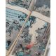 A group of four Japanese fairytale books, and two watercolours on rice paper - Image 3 of 3