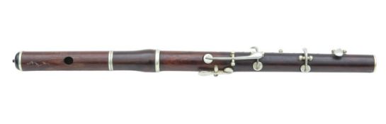 A Victorian rosewood three section flute