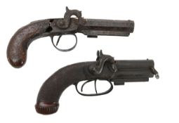 Two mid 19th century flintlock pistols