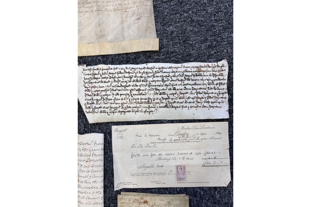 A collection of early vellum documents - Image 5 of 16