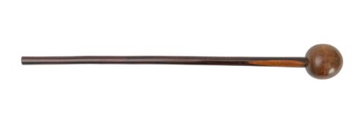 A hardwood lignum vitae knobkerrie