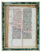 A late 13th century vellum Breviary page