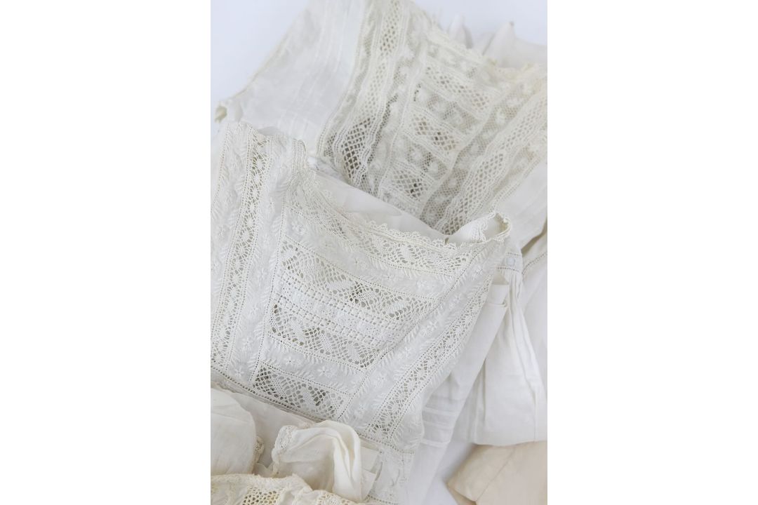 Seven Christening gowns and a pair of leather gloves - Image 3 of 3