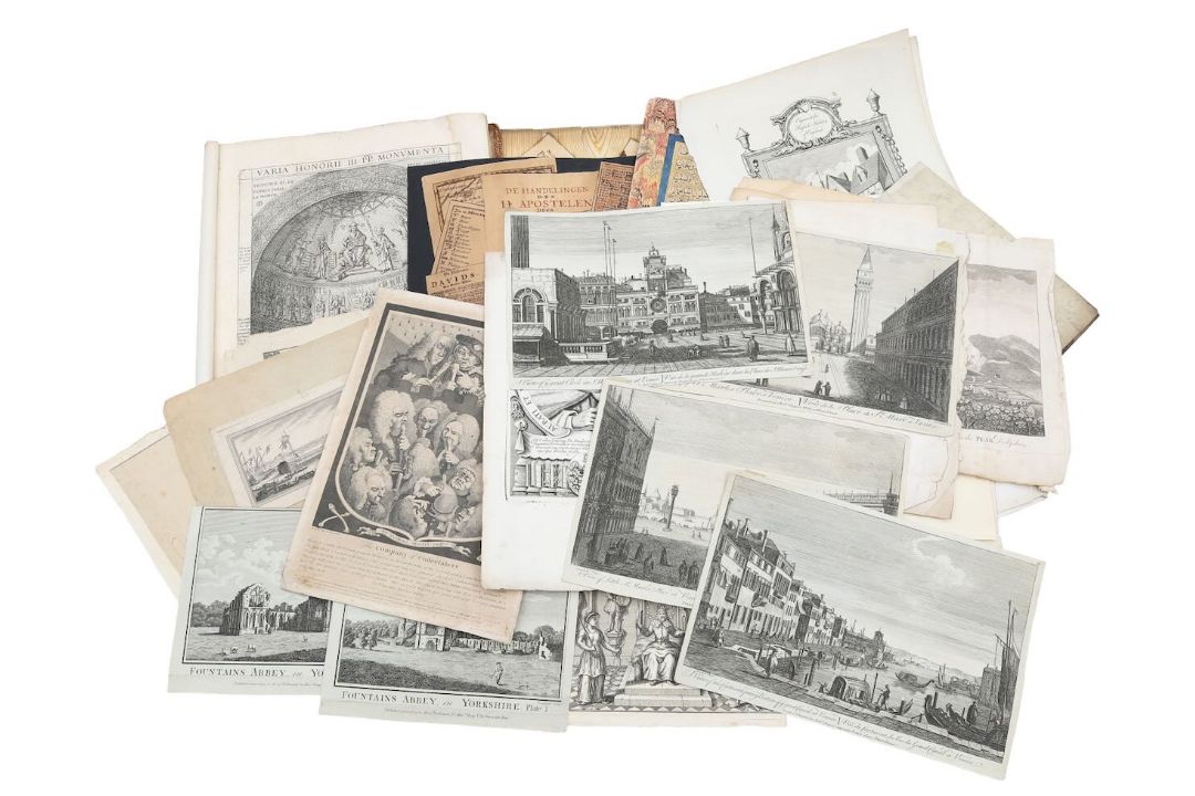 A large collection of book plates and engravings - Image 1 of 4