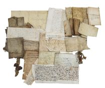 A collection of early vellum documents