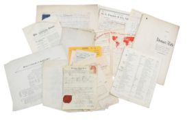 A collection of early 19th century indentures and academic studies