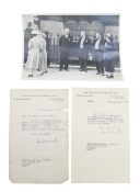 Sir Harold Macmillan: two signed letters and a photograph