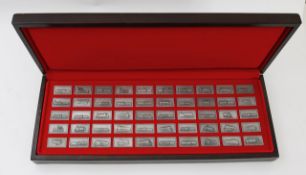 A Pinches pewter Great British Locomotive set