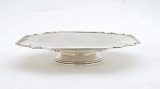 A George V silver pedestal dish