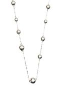 A Continental link and bead necklace