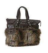 A Chanel 'Paris-Biarritz Fantasy Fur' brown handbag