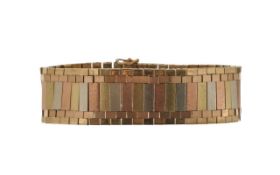 A 1970's textured articulated bracelet