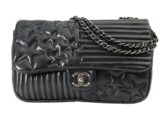 A Chanel 'Paris-Dallas' black lambskin flap bag