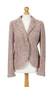 A Chanel rose boucle blazer