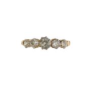 A five stone diamond ring