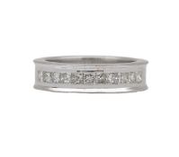 A diamond half eternity band