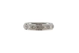 A 18ct diamond set band ring