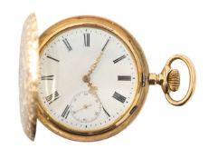 A keyless hunter pocket watch
