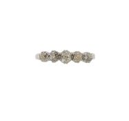 A five stone old 'mine' cut diamond ring