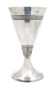 An Arts and Crafts style silver chalice