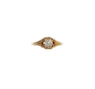 An old mine cut diamond ring