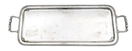 A George V silver twin-handled try