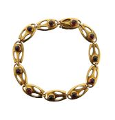 An Arts and Crafts garnet bracelet