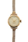 A 9ct gold manual wind lady's wristwatch