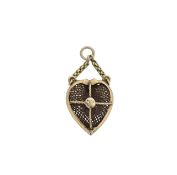 A Victorian sweetheart pendant charm